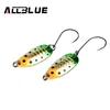 ALLBLUE Fishing Lure Spoon Bait Single Hook Copper Metal Luminous Tackle Salt or Fresh Water Fish