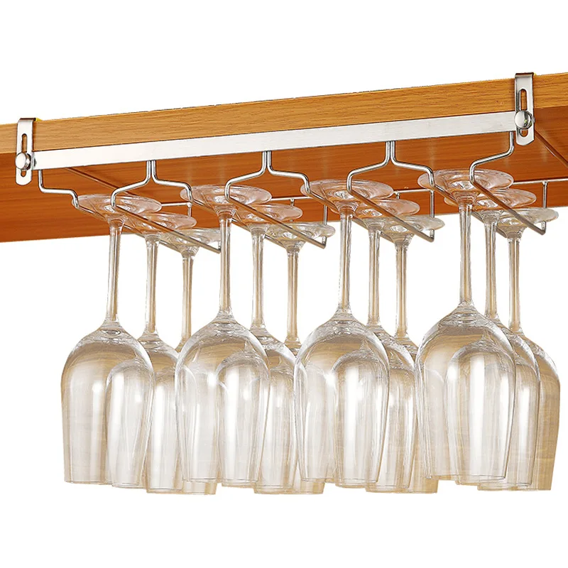 3 Rows/4 Rows Stainless Steel Wine Glass Rack Household Simple&Luxury Creativity Red Wine S Hanger Wine Holder Cabinet Bar Tools
3 Rows/4 Rows Stainless Steel Wine Glass Rack Household Simple&Luxury Creativity Red Wine S Hanger Wine Holder Cabinet Bar Tools