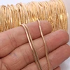 WT-BC074 1.2mm Wholesale Fashion Snake Gold Plated Brass Chain,High Quality Snake Gold Chain For Jewelry Making