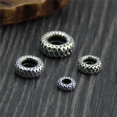925 Sterling Silver Round Circle Beads DIY Bracelet Necklace Bangle Wheel Spacer Beads For Jewelry Making
925 Sterling Silver Round Circle Beads DIY Bracelet Necklace Bangle Wheel Spacer Beads For Jewelry Making