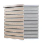 Black net day night zebra blinds roller fabric