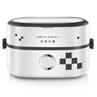 1L Ceramic container portable handle electric rice cooker for cook rice and warm food