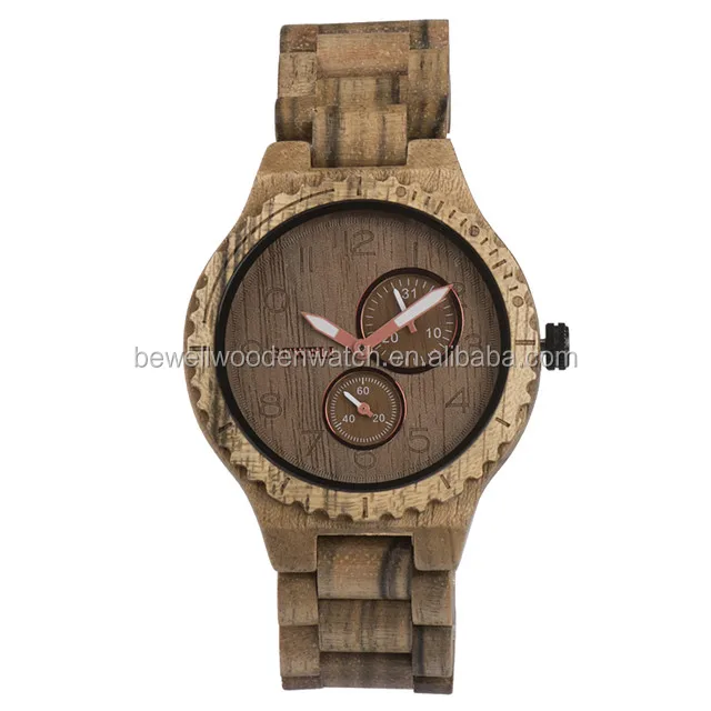 Bewell the newest eco-friendly premium men quartz wrist wood watch chronograph, Orginal wood color 
Bewell the newest eco-friendly premium men quartz wrist wood watch chronograph, Orginal wood color