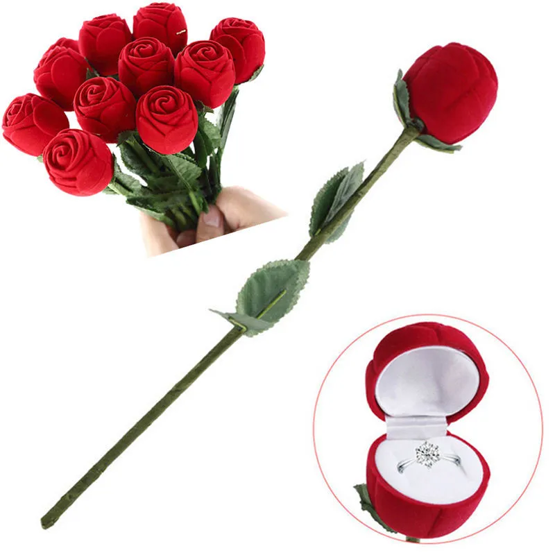 Best Quality Best Quality Red Rose Jewelry Box Wedding Ring Gift Case Earrings Storage Display Holder
Best Quality Best Quality Red Rose Jewelry Box Wedding Ring Gift Case Earrings Storage Display Holder