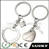 Wholesales manufacturer supply stainless steel heart shape lovers key rings