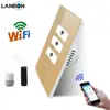 American standard wall switch 3/2 gang 2 way switch smart home 110V-250V or DC 12V Wi-Fi wireless multicolor back light switch