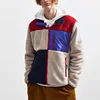 Trending 2019 colorblock zip-up fleece jacket for men winter