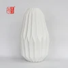 Wholesale White Ceramic Vase Origami Inspired Contemporary Ceramic Flower Vase Modern Home Decor Vase
