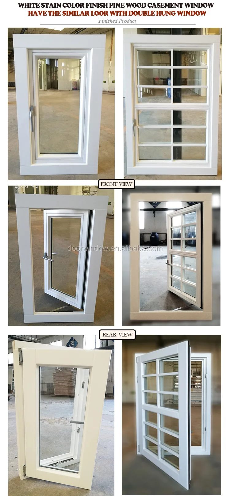 Virginia Hollow glass awning window with american style high quality 30 x 53 replacement windows