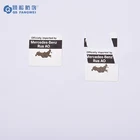 Cheap professional custom size ultra destructible labels sticker, round destructible tamper evident labels