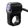 handlebar mount metal button switch on Motorcycle switch headlight hazard brake on off Aluminum alloy with indicator light