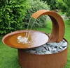 Free Standing Type Corten Steel Water Fountains And Waterfalls