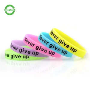 party gift creative light colorful printing silicone wristband