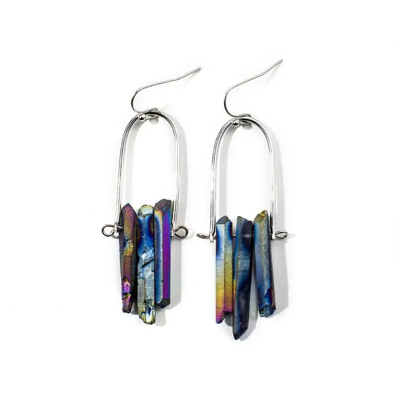 Fashion wholesale natural druzy quartz stone crystal hook drop earrings for women jewelry mixed, Blue;clear
Fashion wholesale natural druzy quartz stone crystal hook drop earrings for women jewelry mixed, Blue;clear