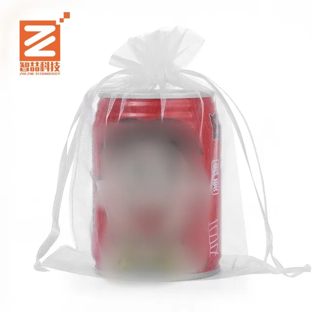 wholesale custom organza drawstring bag for packaging for gift