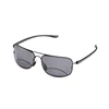 FONHCOO High Quality Fashion Black Frame Double Bridge Reading Normal Level Metal Sunglasses