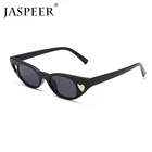 JASPEER Sunglasses fashion heart shades cat eye high quality Women Custom logo sunglasses