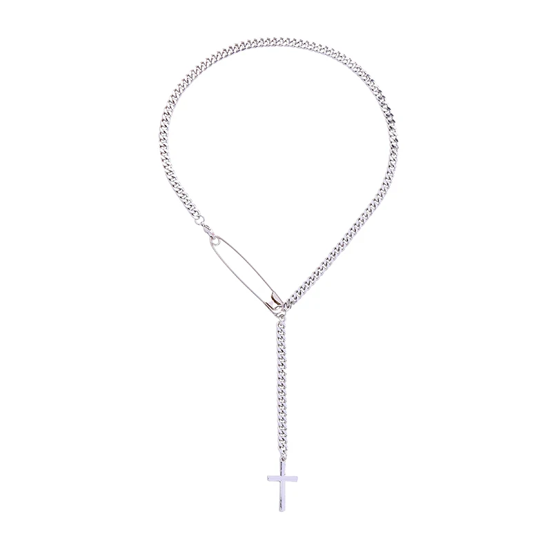 xl01540d New Arrival Pins Silver Chains With Cross Charm Best Friend Jewelry Necklaces For Women
xl01540d New Arrival Pins Silver Chains With Cross Charm Best Friend Jewelry Necklaces For Women