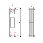 copper brazed heat exchanger freon water water cooled condenser