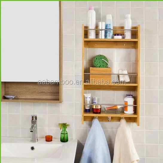 Bamboo Wall Shelf1