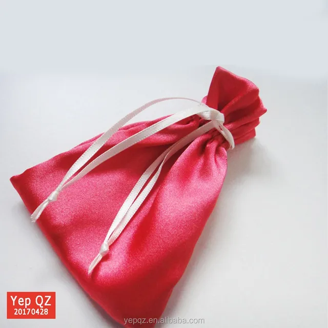 blank satin pouch sack small promotional cute silk gift bag