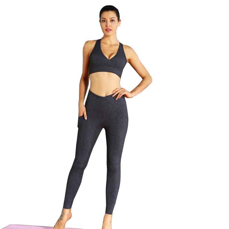 Missli Yoga Outfits for Women 2 Piece Set Workout Crop Tank Top and High Waist Athletic Seamless Skinny Leggings