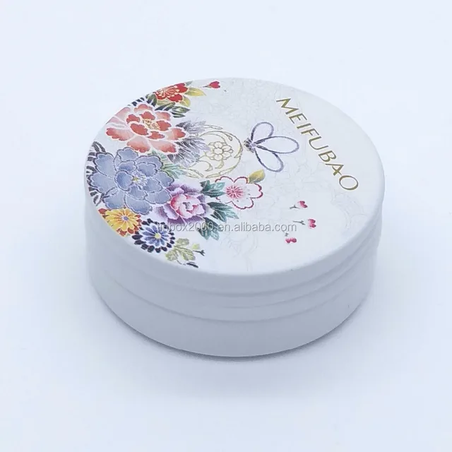 seamless metal tin box canister screw lid for pills hand cream