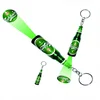 Newest Style Bottle Shape Design Led Logo Projector Keychain Torch