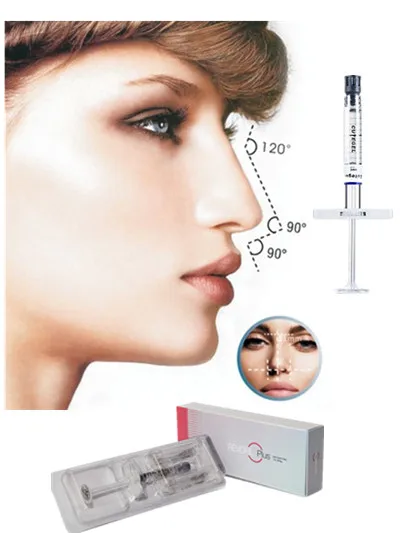GMP beauty cosmetic dermal ha hydrogel nose injections for sale/2ml BDDE filler