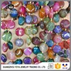 AB0657 Good quality multicolor agate stone flat round beads,Natural stone agate coin beads