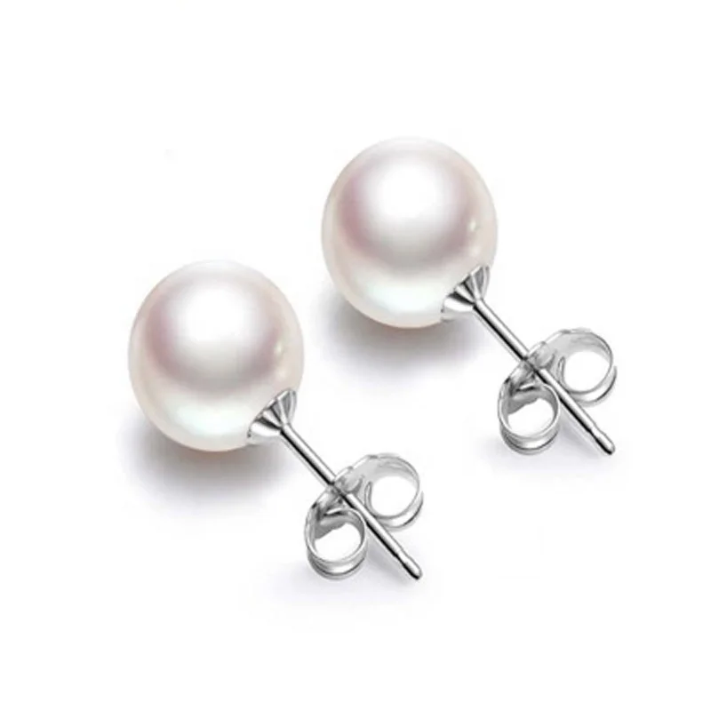 shell pearl stud earring piercing jewelry ear stud round white and gold color 
shell pearl stud earring piercing jewelry ear stud round white and gold color