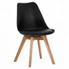 modern leather french oak wood dining chairs