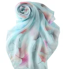 Customized 100 Silk Scarf Art Design Printing 100% Silk Chiffon Scarf