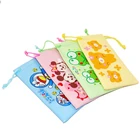 custom microfibre cloth cell phone drawstring bag