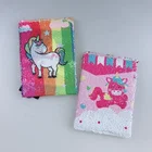 Customised Kids A5 or A6 school supplies diary sequin cartoon notebook