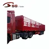 Tri-axles 50-80 tons front lifting tipper semi trailer , 3 axles tipper cargo truck trailer sand rock coal transport