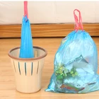 Custom biodegradable PE Plastic trash garbage bag with string