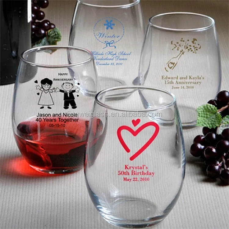 stemless red wine glasses