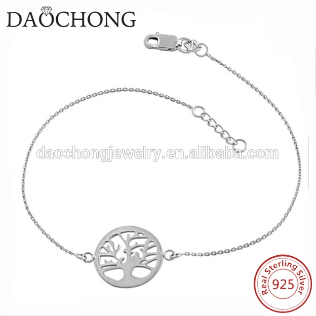 anniversary gifts 925 sterling silver life tree bracelet in