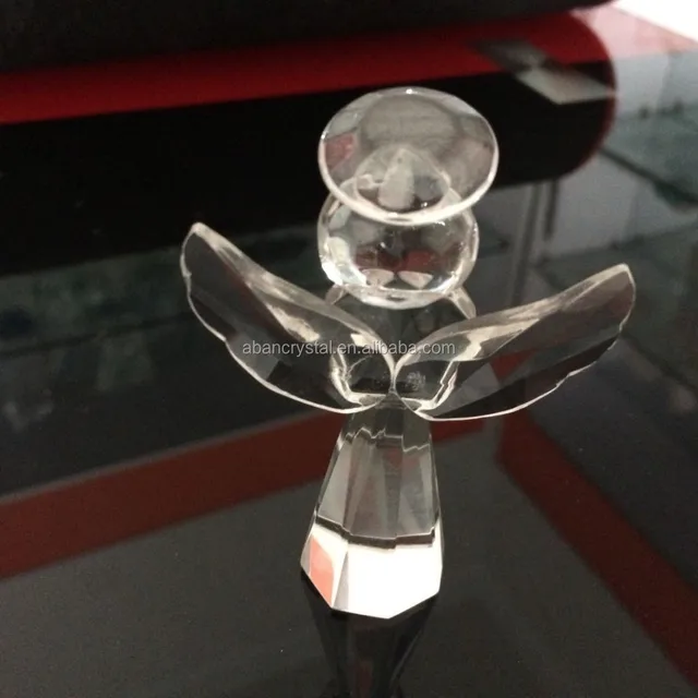 wholesale crystal glass angel for religious gift