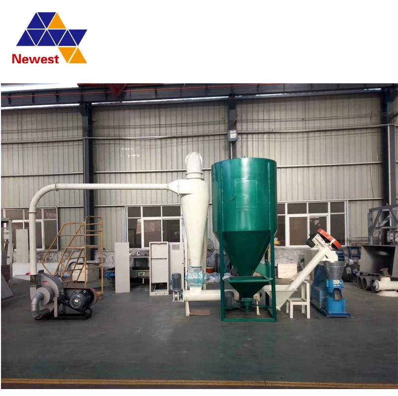 Hot Sale 10t H Automatic Production Line Of Animal Feed Pig Feed