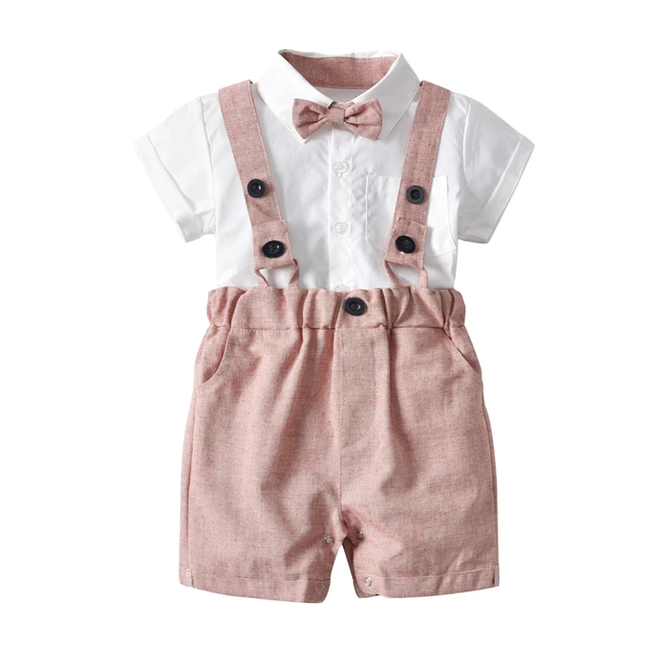 

ZHG104 Baby Cotton Bow Tie Tuxedos Gentleman Bib Clothing Toddler Newborn baby clothes boy