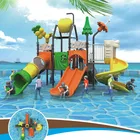 Hot new products water park kids playground dock slides for sale Certificates