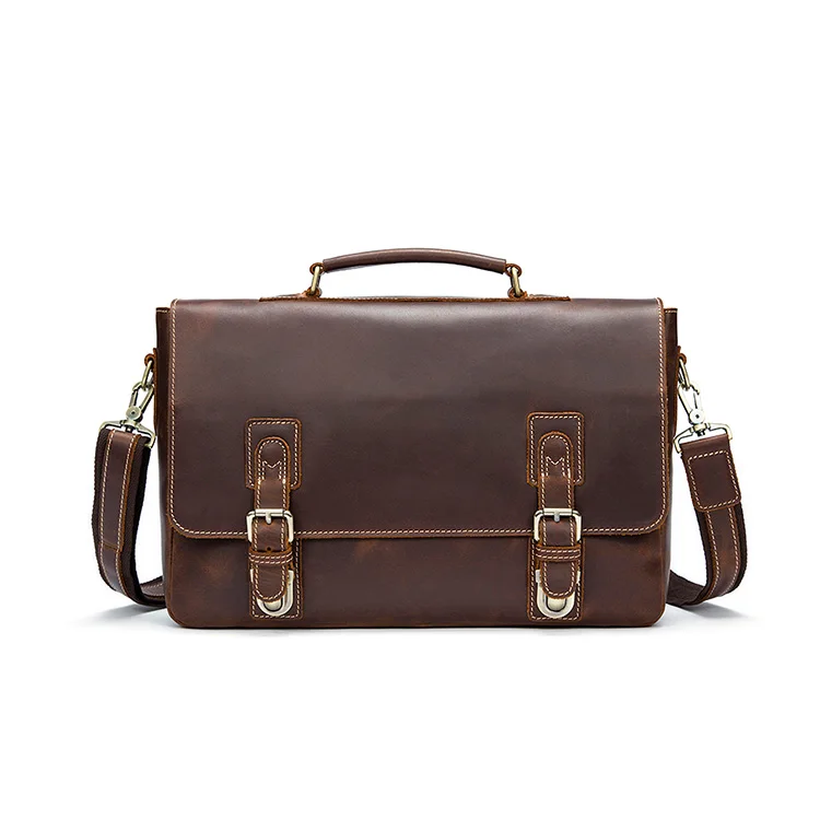 Factory Design Low MOQ Coffee Flap Over Genuine Leather Messenger Tote Laptop Bag Best Classic Men'S Briefcase Aktentasche 8922
Factory Design Low MOQ Coffee Flap Over Genuine Leather Messenger Tote Laptop Bag Best Classic Men'S Briefcase Aktentasche 8922