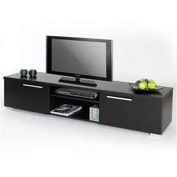 Living Room Furniture Customized Design I Shape Showcase Tv Stand