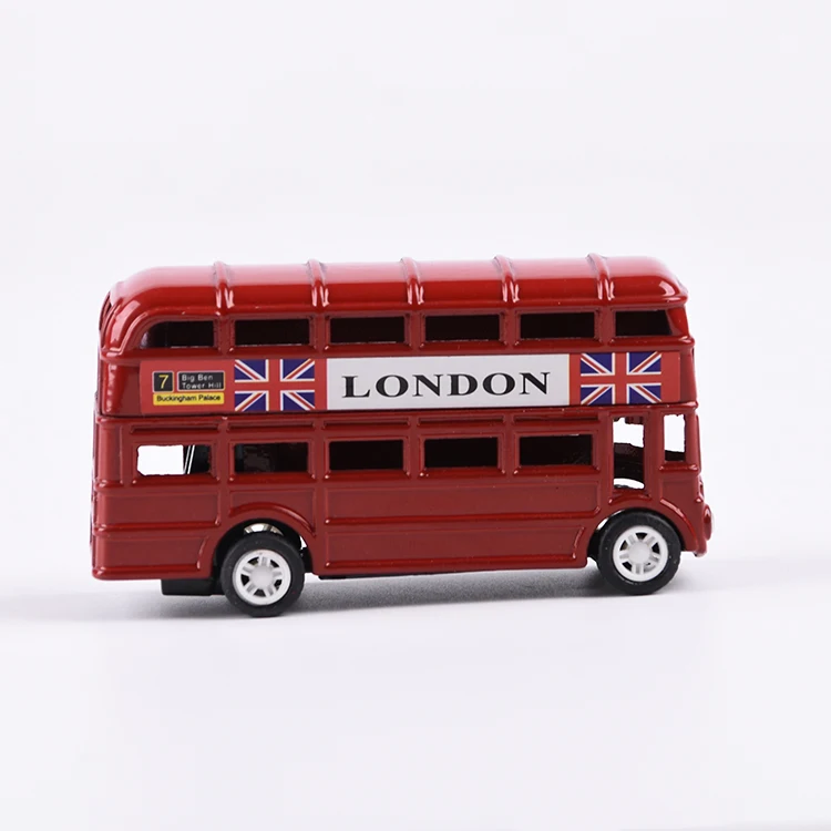 Rouge Bus Londonien Forme Nouvelle Conception Double Decker Bus Taille-Crayon En Métal Souvenir Cadeau