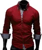 Discount walson ONEN extra grey long sleeve men shirt for suit latexst style shirt for mens