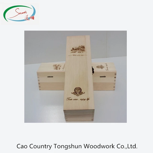 best price wholesale single wooden packing box,packing ice wine