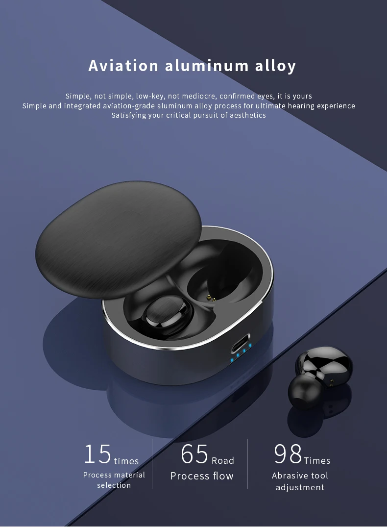 Auricolari Wireless Designer Diamond Earphone Blue tooth Waterproof Earbud Fashion Design Headphones - ANKUX.COM