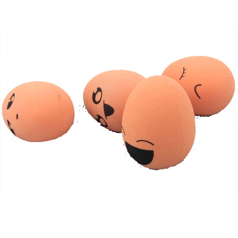 OnnPnnQ 1pcs Bouncing Realistic Egg Dog Cat Toy expression Ball Resistant Chew Funny Puppy Training Interactive Pet Supplies3